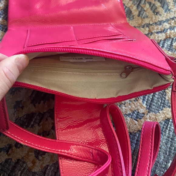 Nine West Hot Pink Shoulder Purse - Picture 3 of 5